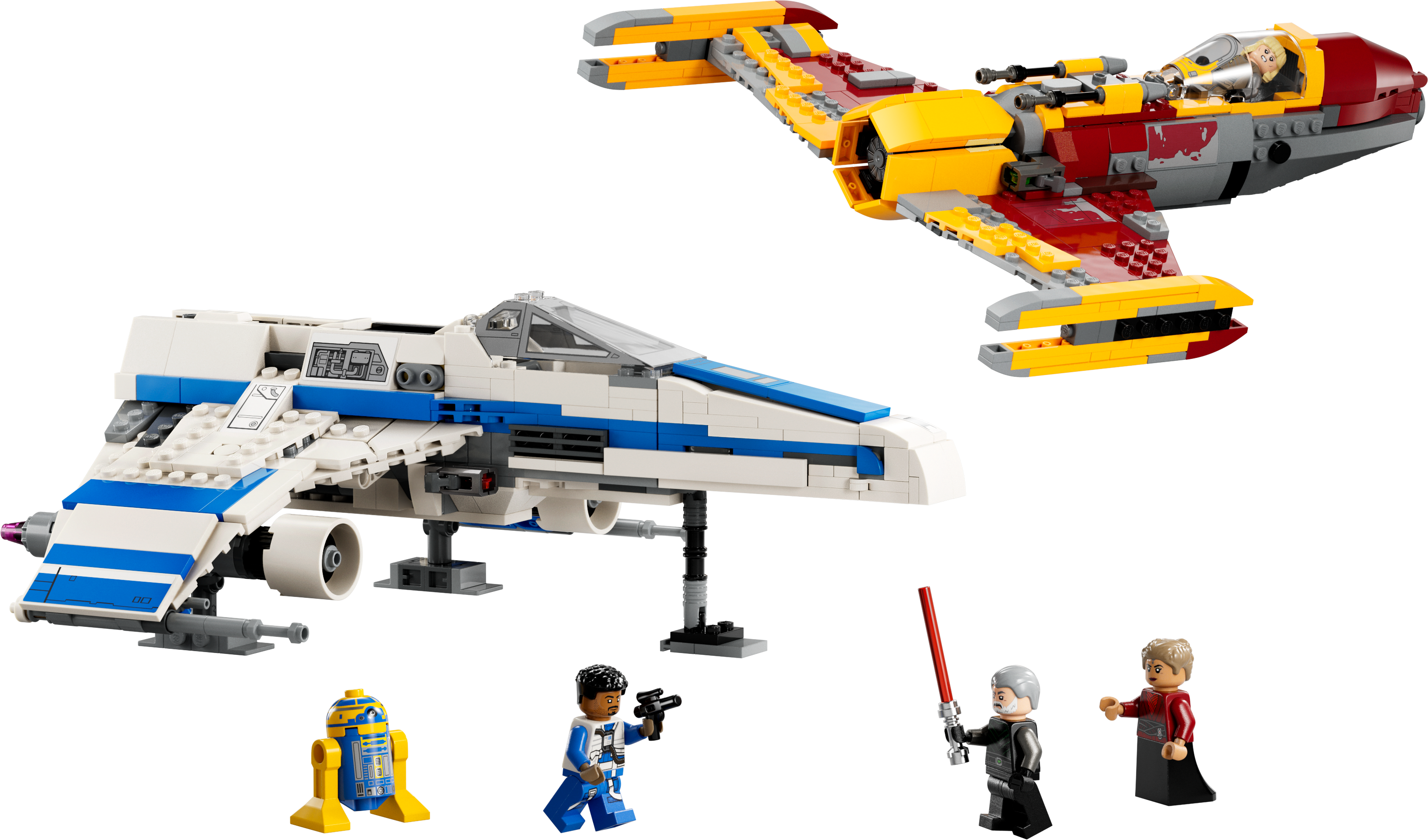 Конструктор LEGO Star Wars Винищувач Нової Республіки E-Wing проти Зоряного винищувача Шин Хаті, 1056 деталей (75364) - фото 2