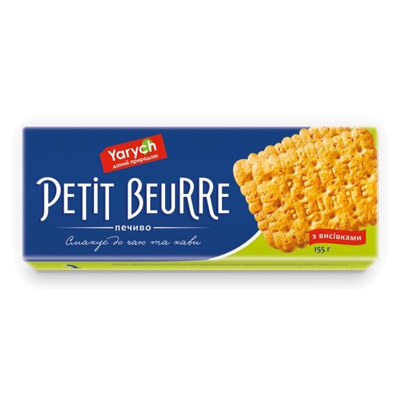 Печенье Yarych Petit Beurre с отрубями 155 г (624589) - фото 1