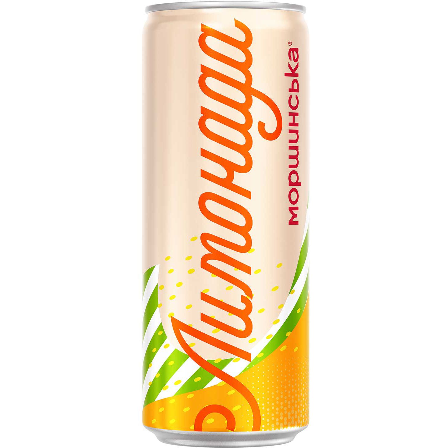 Напій Моршинська Лимонада Апельсин-Персик середньогазований 0.33 л - фото 2
