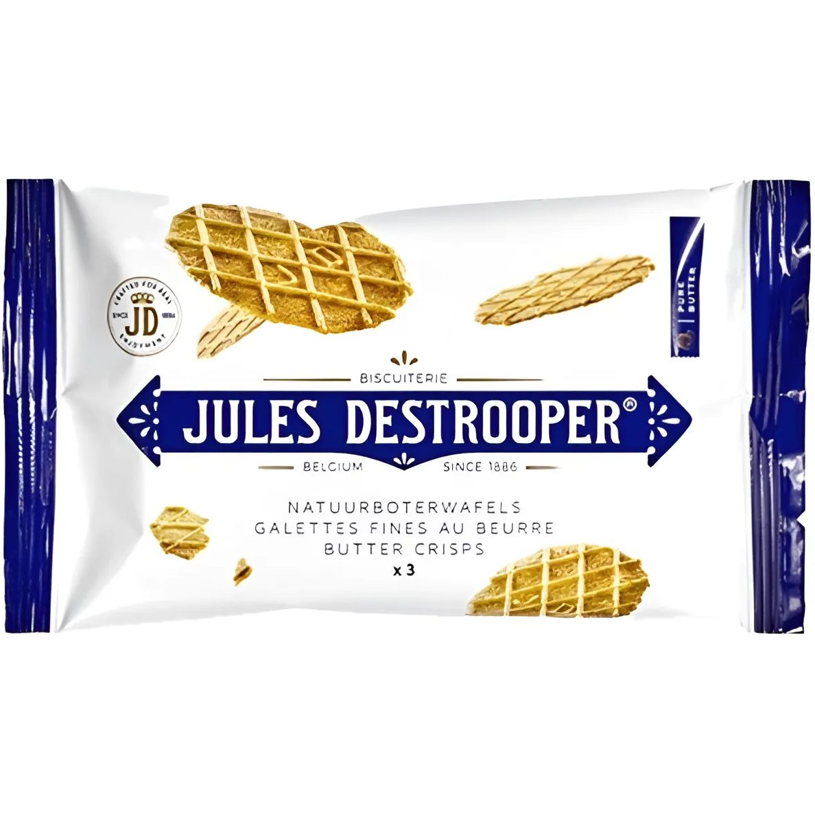 Печенье вафельное Jules Destrooper Butter Crisps сливочное 35 г - фото 1