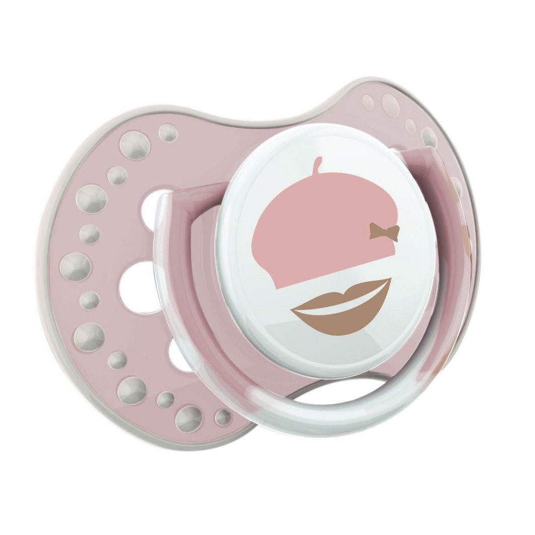 Пустушка силіконова динамічна Lovi Retro baby, 0-3 міс., 2 шт., рожевий (22/803girl) - фото 3