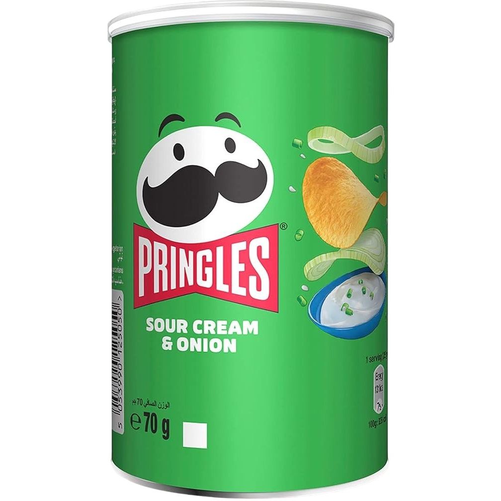 Чипсы Pringles сметана-лук 70 г - фото 1