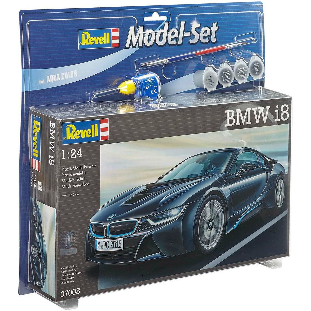 Збірна модель Revell Автомобіль BMW i8 рівень 4, масштаб 1:24, 131 деталь (RVL-67008) - фото 2