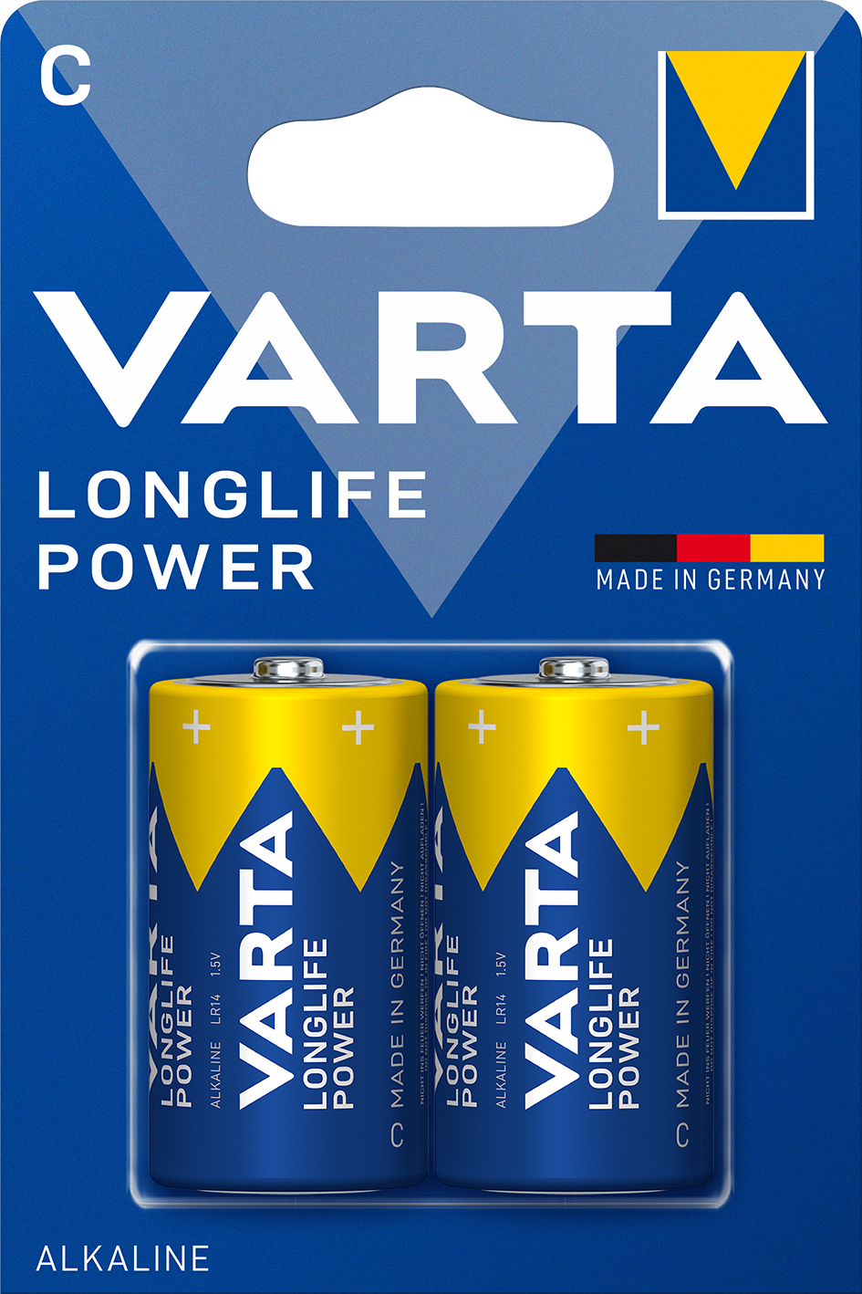 Батарейки Varta High Energy C Bli Alkaline, 2 шт. (4914121412) - фото 1