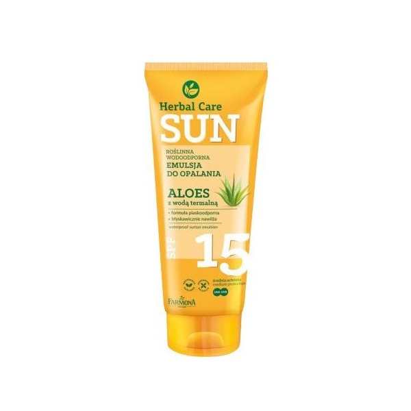 Водостійка емульсія для засмаги Farmona Herbal Care Sun SPF 15, 150 мл - фото 1