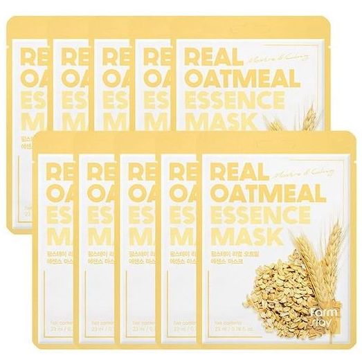 Маска для лица FarmStay Real Oatmeal Essence Mask с вытяжкой овса 23 мл - фото 2