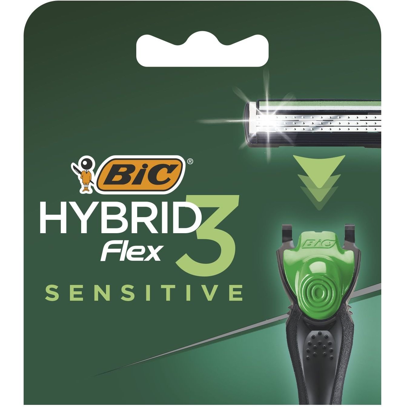Змінні картриджі для гоління BIC Hybrid 3 Flex Sensitive, 4 шт. - фото 1