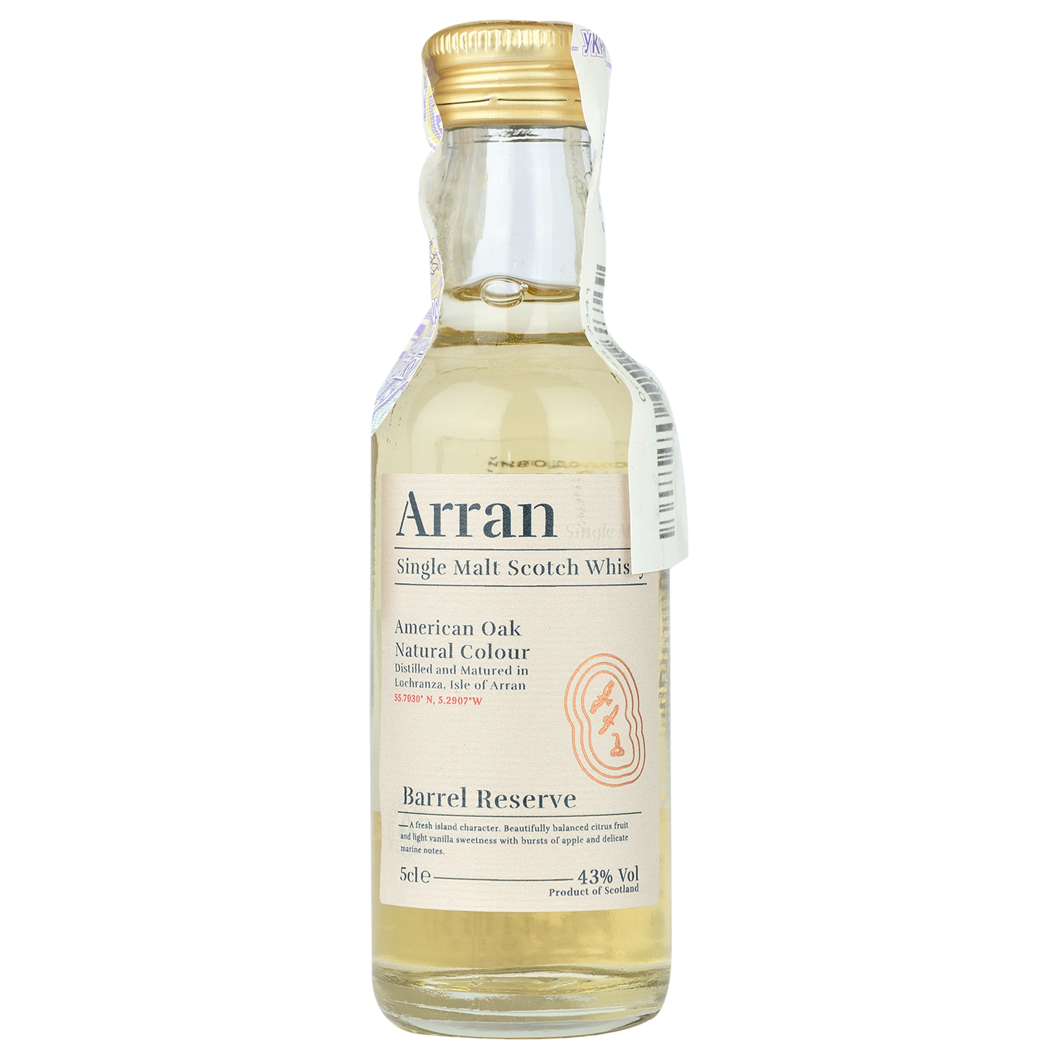 Виски Arran Barrel Reserve Single Malt Scotch Whisky 43% 0.05 л - фото 1