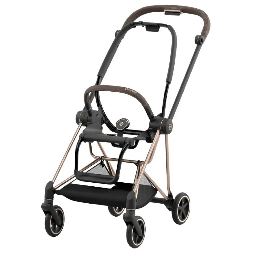 Люлька Cybex Mios Lux Autumn Gold + Комплект текстиля Cybex Mios Autumn Gold + Шасси для коляски Cybex Mios LS RBA Rosegold - фото 8