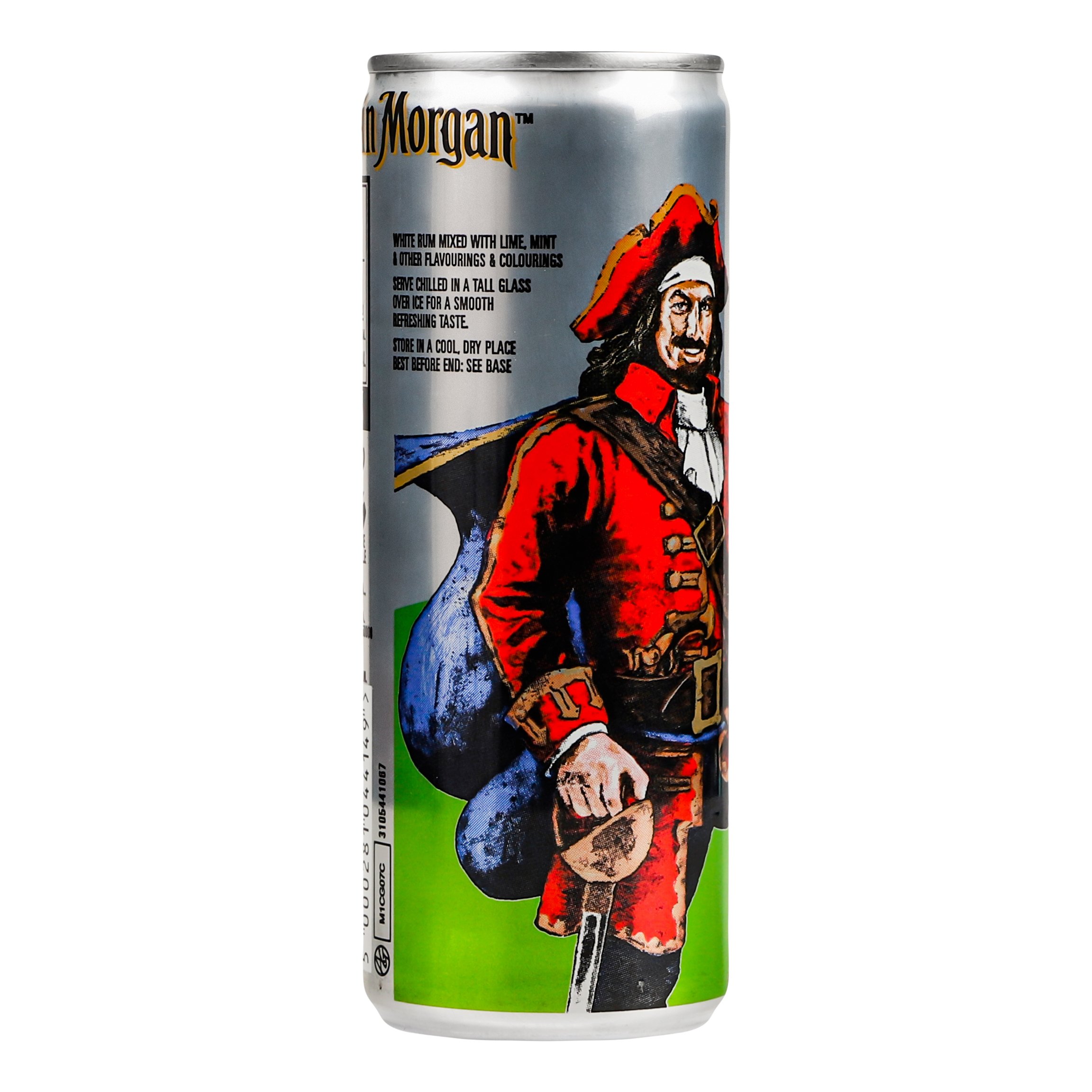 Напиток слабоалкогольный Captain Morgan White Mojito ж/б, 0,25 л, 5% (878968) - фото 2