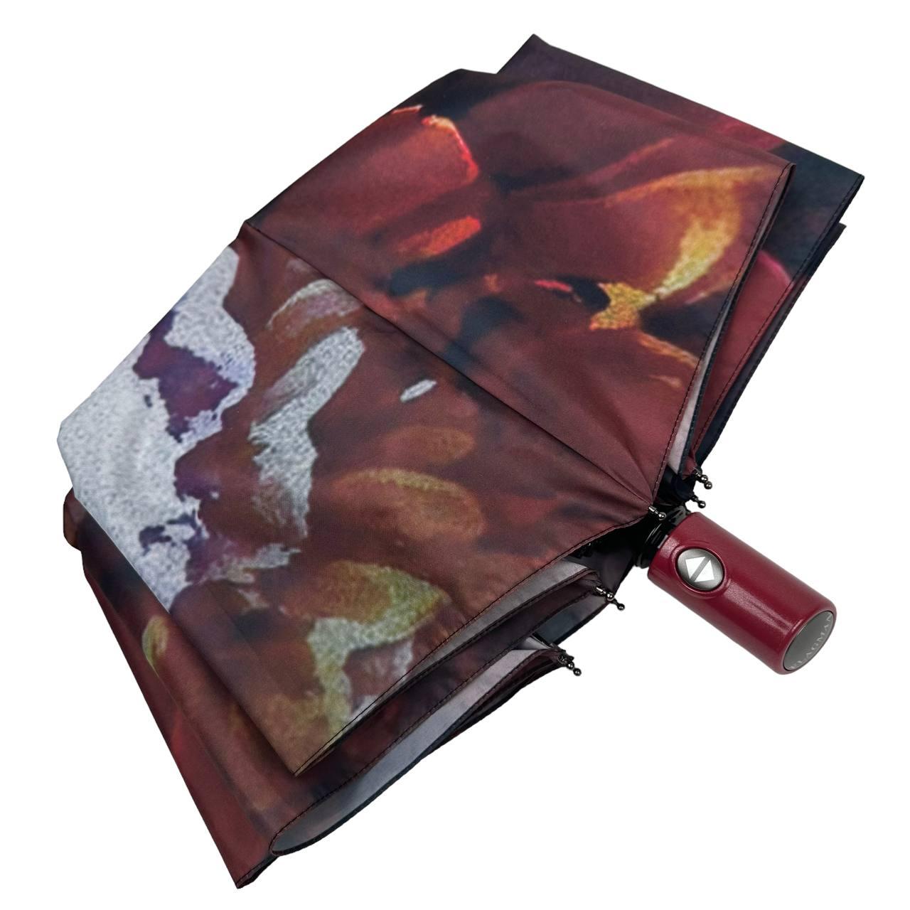 Жіноча складана парасолька повний автомат The Best 98 см теракотова - фото 6