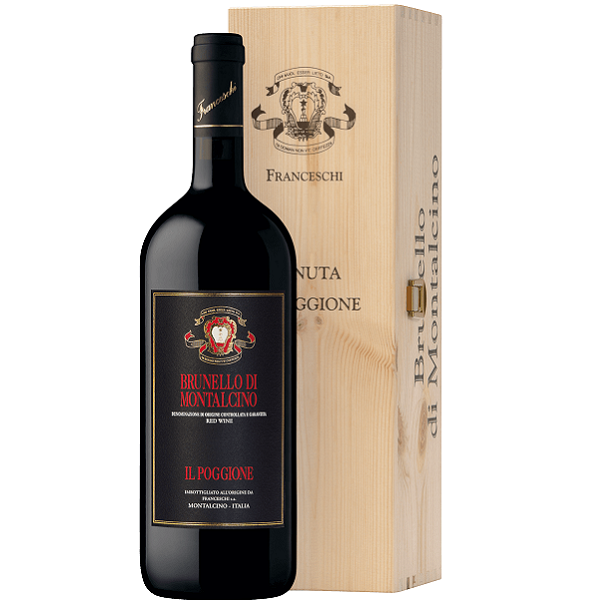 Вино Tenuta il Poggione Brunello di Montalcino, в ящике, красное, сухое, 14,5%, 1,5 л - фото 1