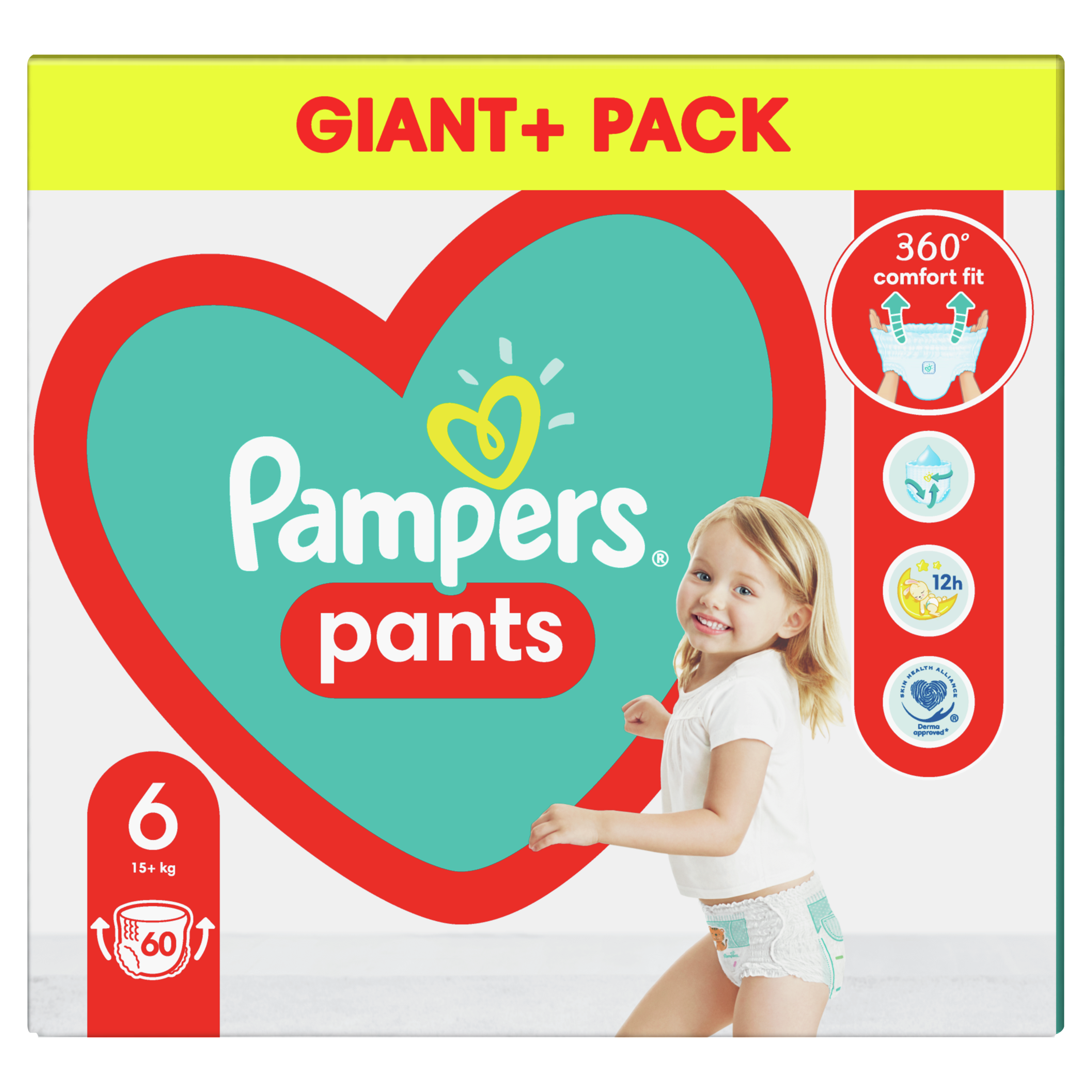 Підгузки-трусики Pampers Pants 6 (15+ кг), 60 шт. - фото 2