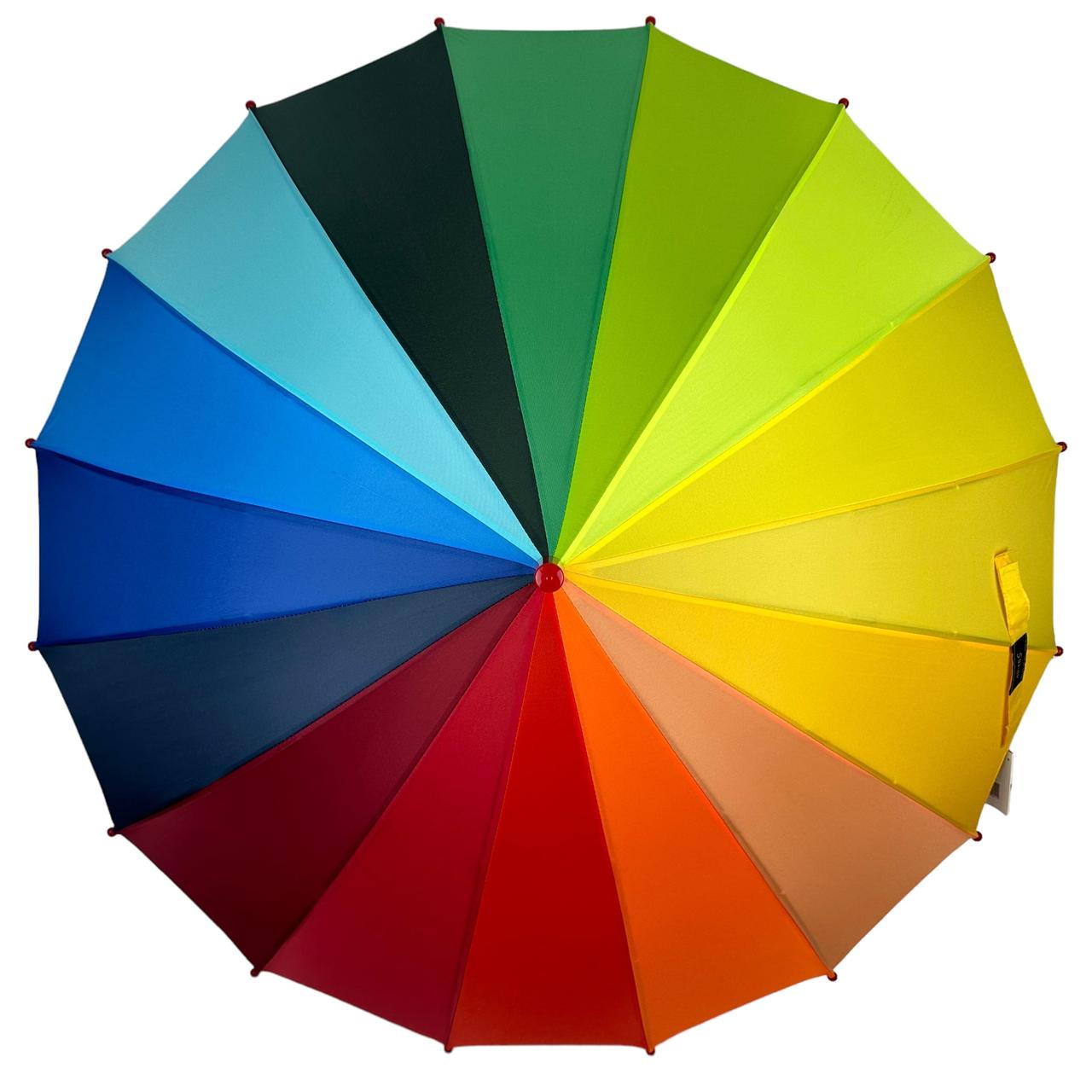 Дитяча парасолька-палиця напівавтомат Susino 86 см різнобарвна - фото 4