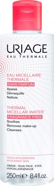 Термальная мицеллярная вода Uriage Eau Thermal Micellar Water Intolerant, для чрезмерно чувствительной кожи, 250 мл - фото 1