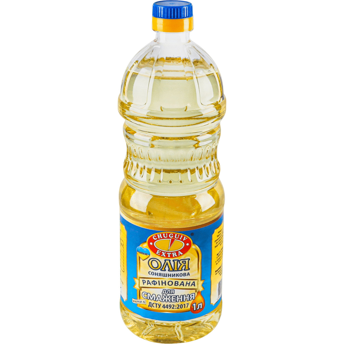 Олія соняшникова Chuguiv Extra для смаження 1 л (921298) - фото 1