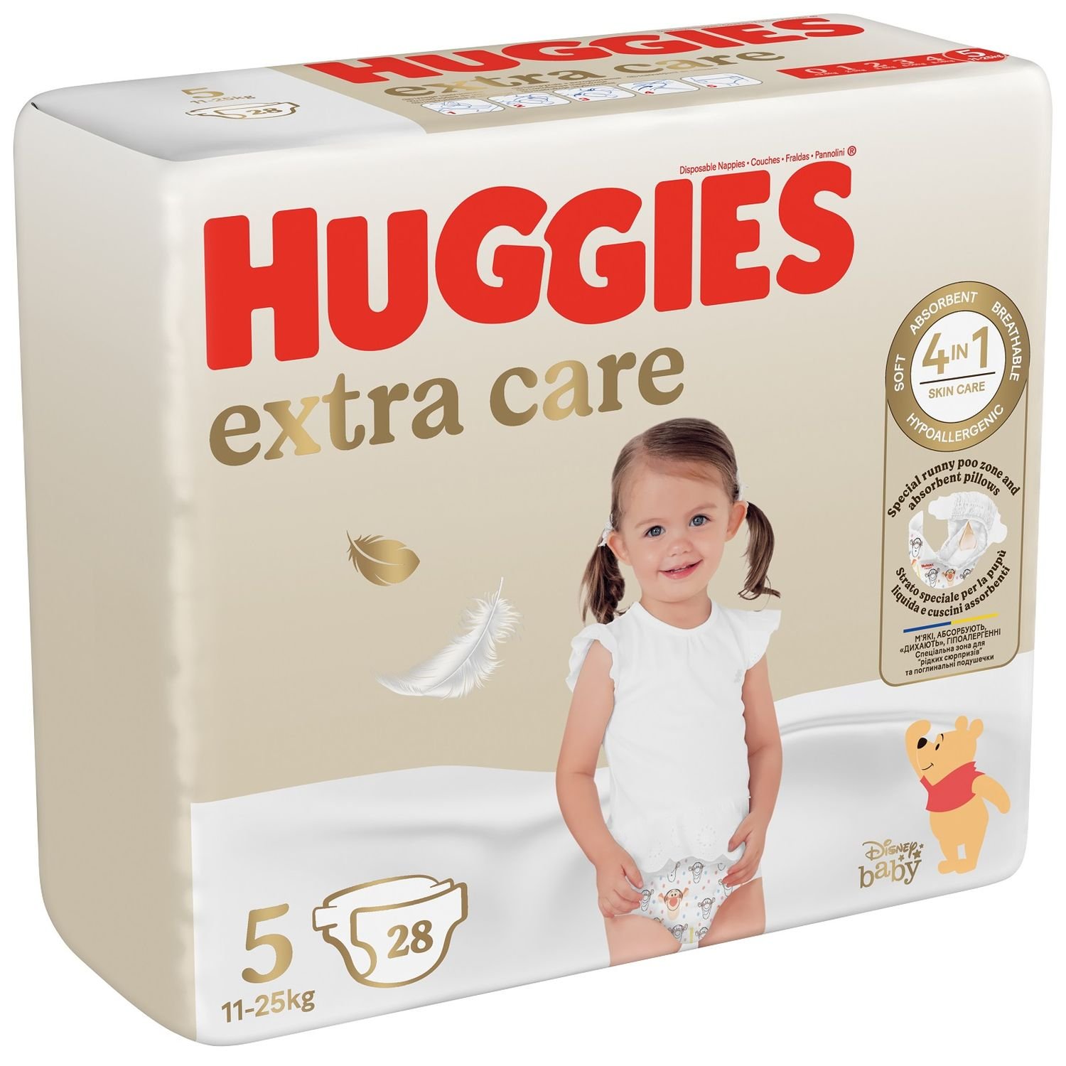 Подгузники Huggies Extra Care Jumbo 5 (11-25 кг), 28 шт. - фото 1