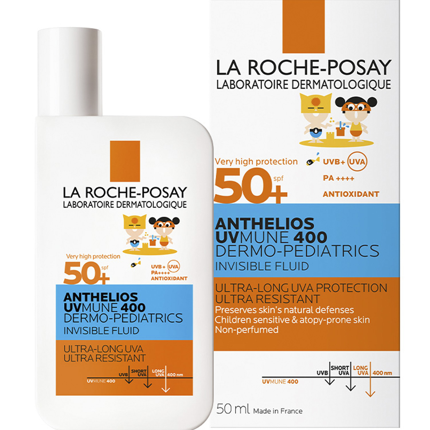 Солнцезащитное молочко La Roche-Posay Anthelios Dermo Pediatrics Baby Lotion SPF50+ для чувствительной и подверженной раздражению кожи младенцев 50 мл - фото 2
