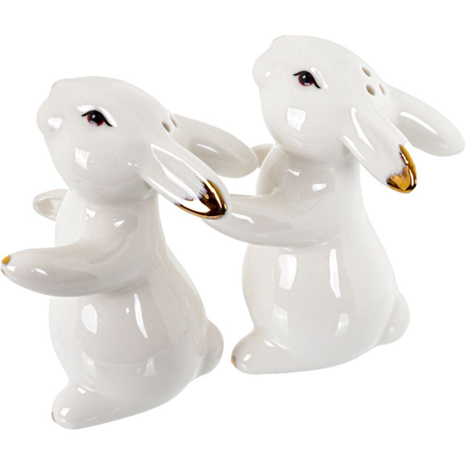Набір для спецій Lefard Кролики 8 см білий (149-479) - фото 1