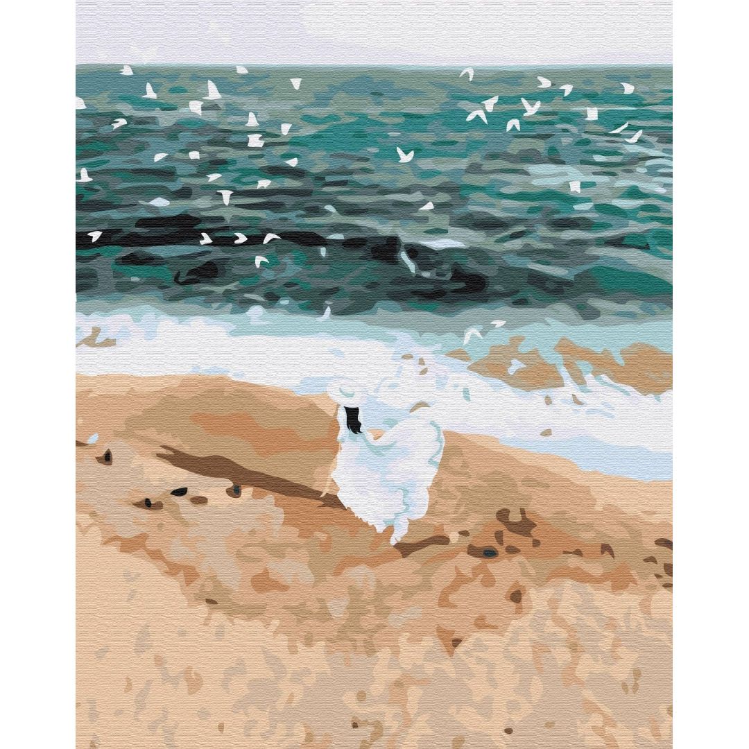 Картина по номерам Фигура на побережье Lana Musienko Brushme 40x50 см разноцветная 000276750 - фото 1