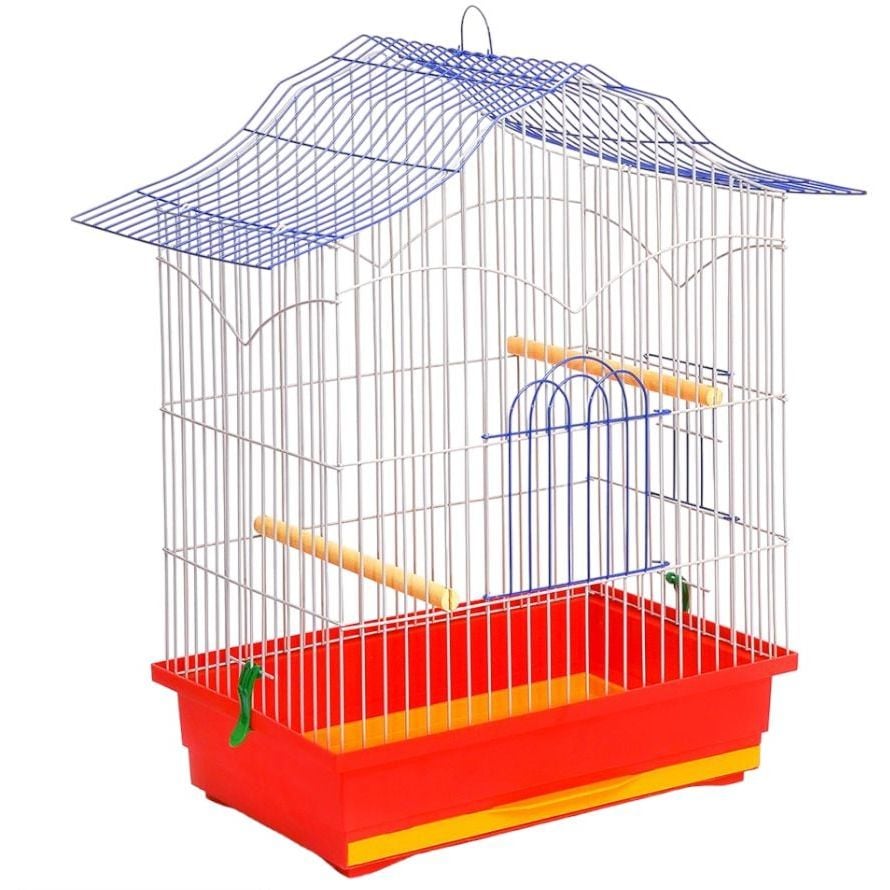 Клетка для птиц Лорі Корела, 47х30х62 см, краска, в ассортименте (К054) - фото 1