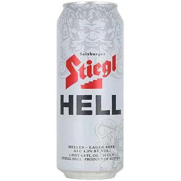 Пиво Stiegl Hell, светлое, фильтрованное, 4,5%, ж/б, 0,5 л - фото 1