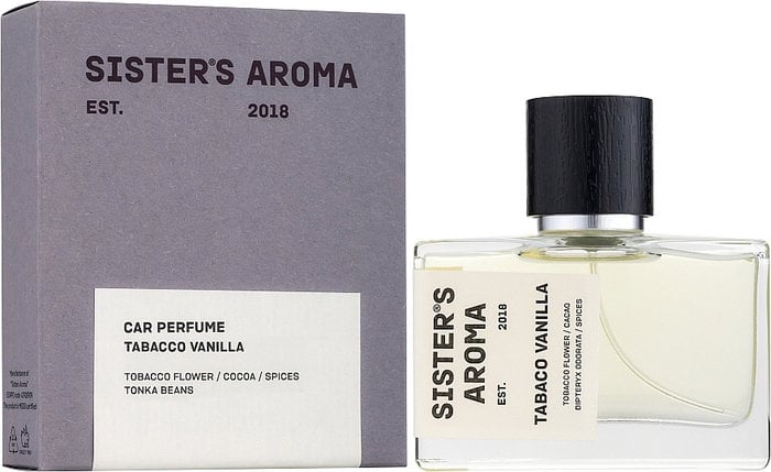Ароматизатор для авто Sister's Aroma Car Perfume Tabaco vanilla, 50 мл - фото 1