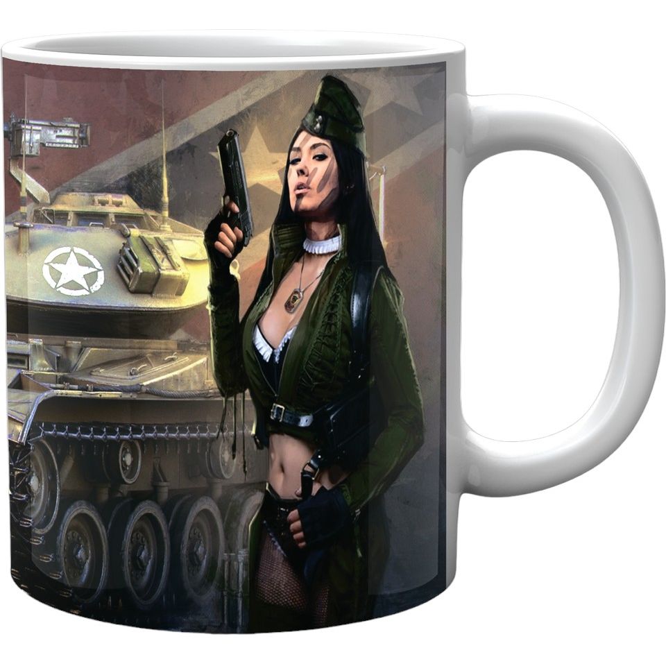 Кружка GeekLand World of Tanks Світ танків дівчина WT.02.015 - фото 1