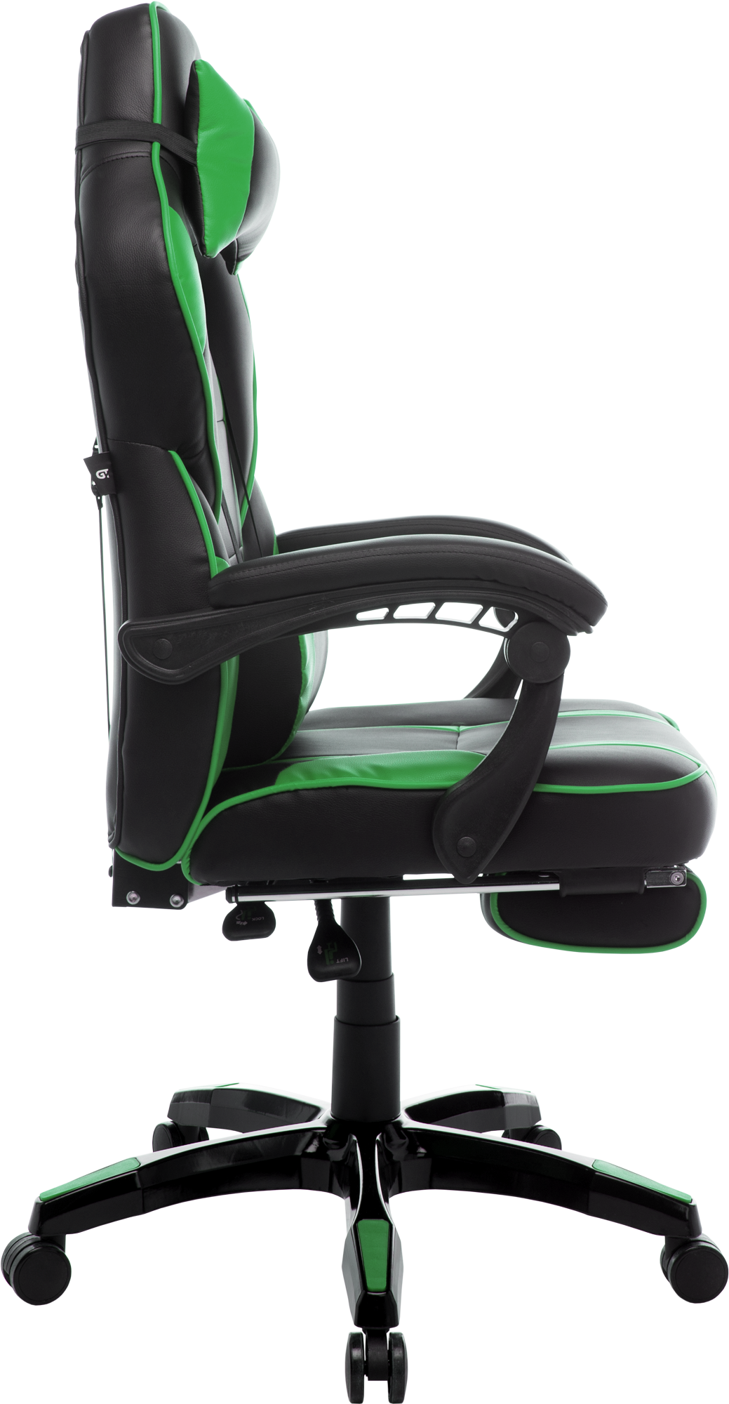 Геймерское кресло GT Racer черное с зеленым (X-2749-1 Black/Green) - фото 4