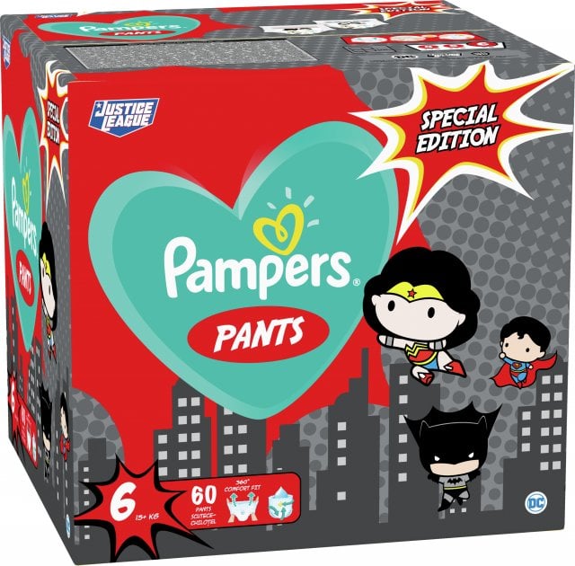 Підгузки-трусики Pampers Justice league Pants 6 (15+ кг), 60 шт. - фото 2
