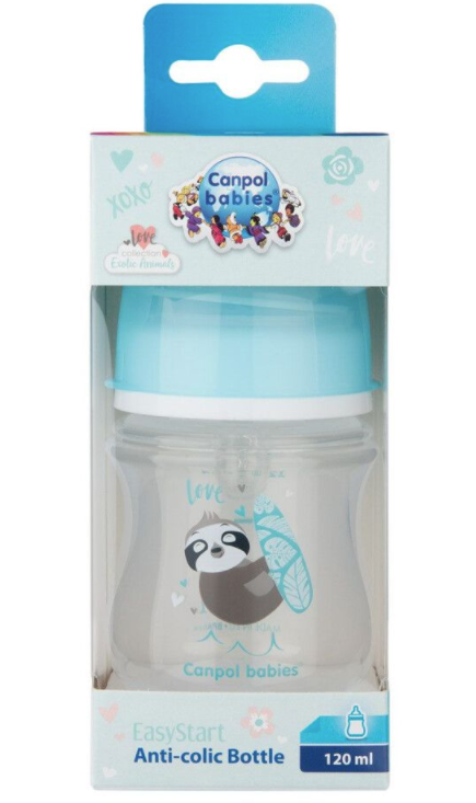 Пляшечка для годування Canpol babies Easystart Коала, 120 мл, бірюзовий (35/220_blu) - фото 2
