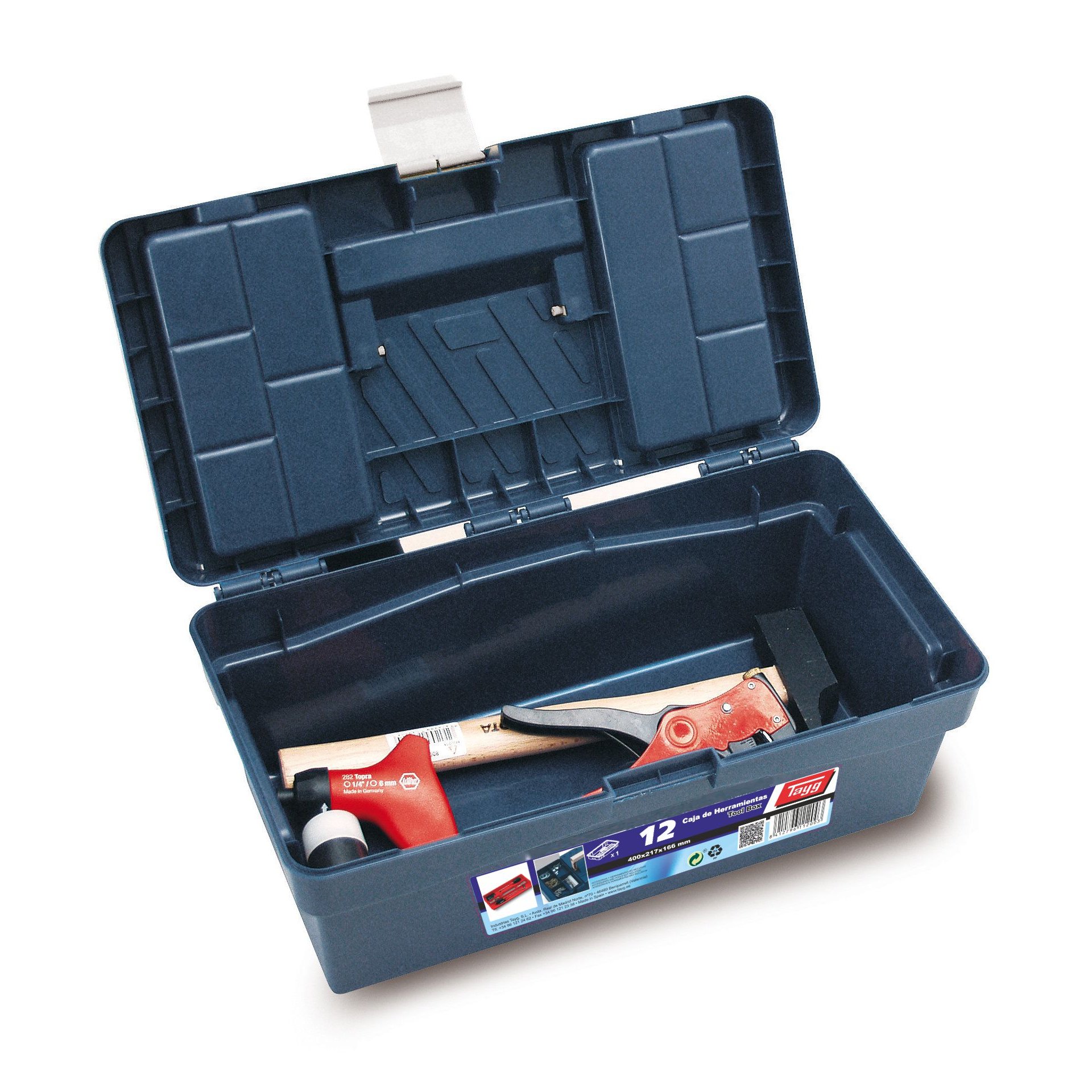 Ящик пластиковий для інструментів Tayg Box 12 Caja htas, 40х21,7х16,6 см, синій (112003) - фото 3
