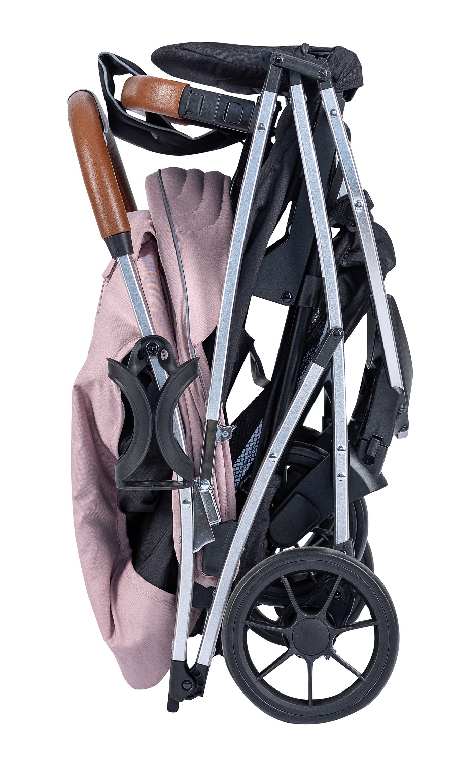 Прогулочная коляска для ребенка FreeON LUX Premium Dusty Pink-Black - фото 6