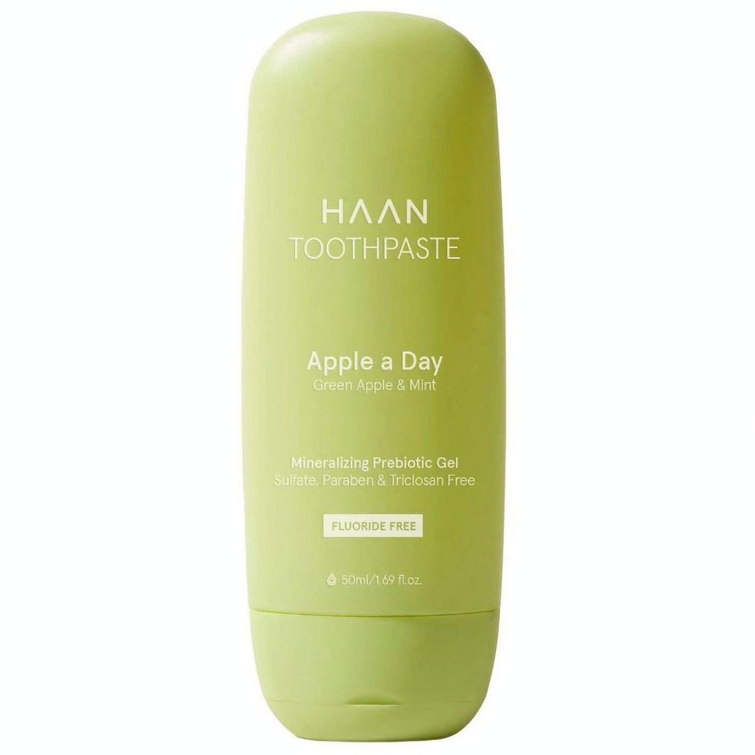 Зубна паста Haan Apple a Day Відбілююча, натуральна, 55 мл - фото 1