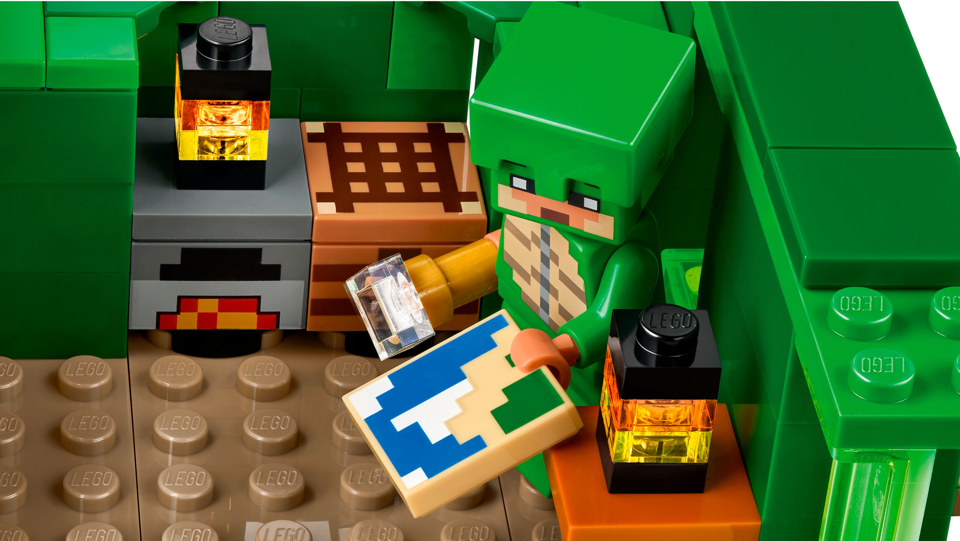 Конструктор LEGO Minecraft Пляжный дом в форме черепах 234 детали (21254) - фото 5