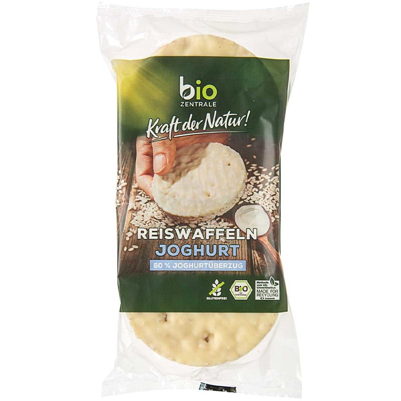 Хлібці Bio Zentrale рисові з йогуртовою глазур'ю органічні 100 г - фото 1