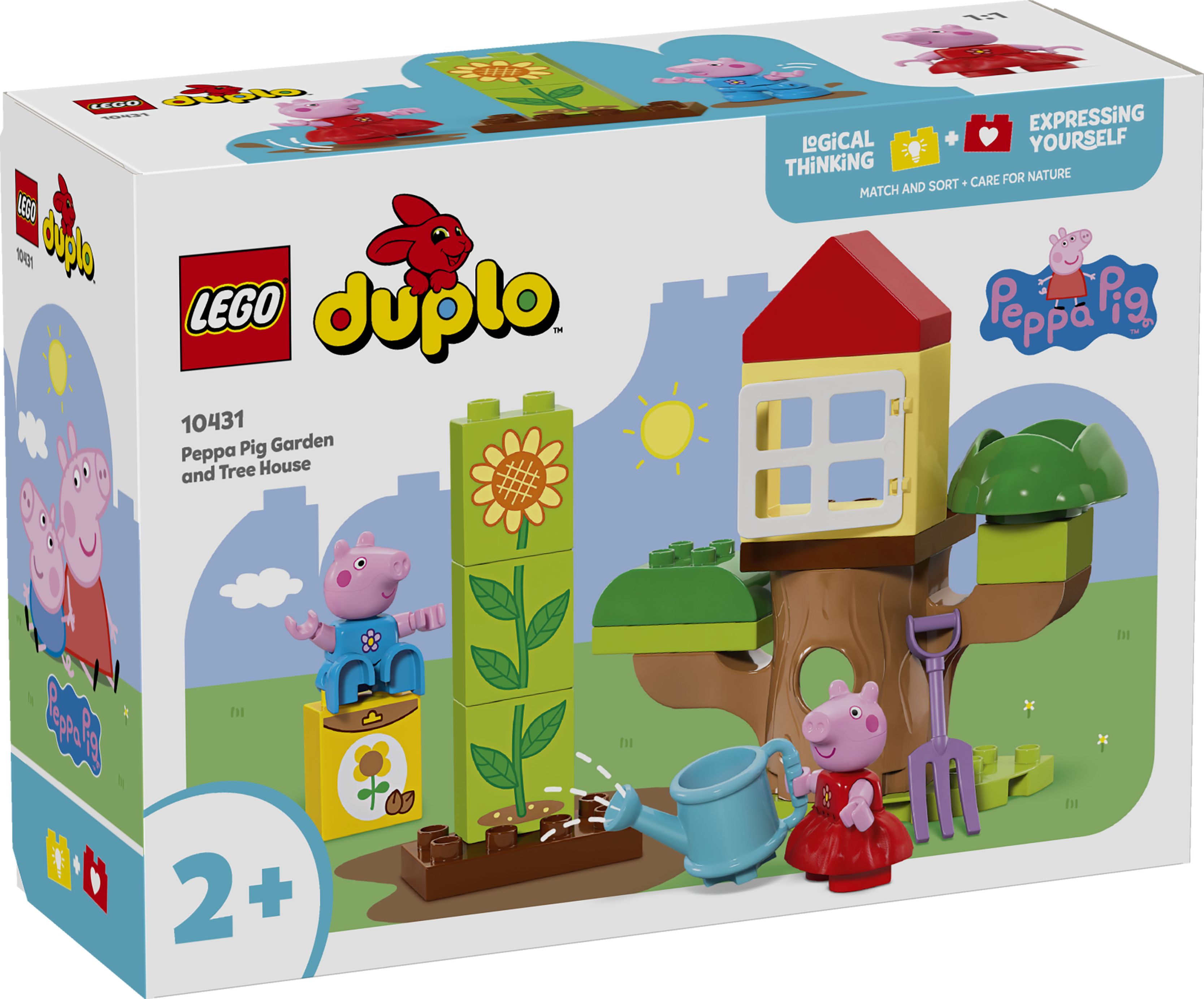 Конструктор LEGO DUPLO Сад и домик на дереве Пеппи 20 деталей (10431) - фото 4