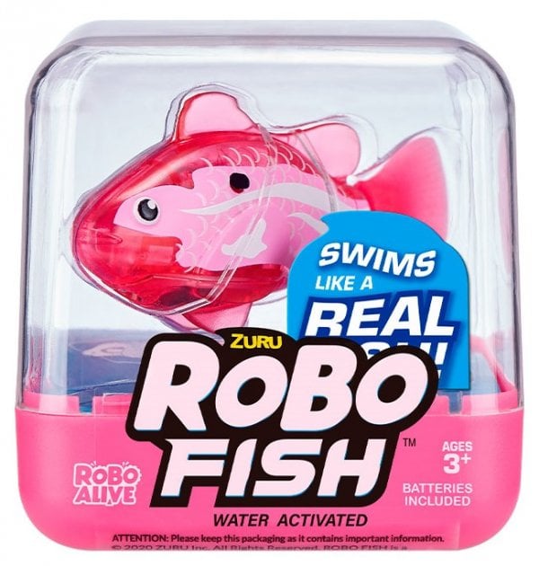 Интерактивная игрушка Robo Alive Роборыбка розовая (7125SQ1-3) - фото 1