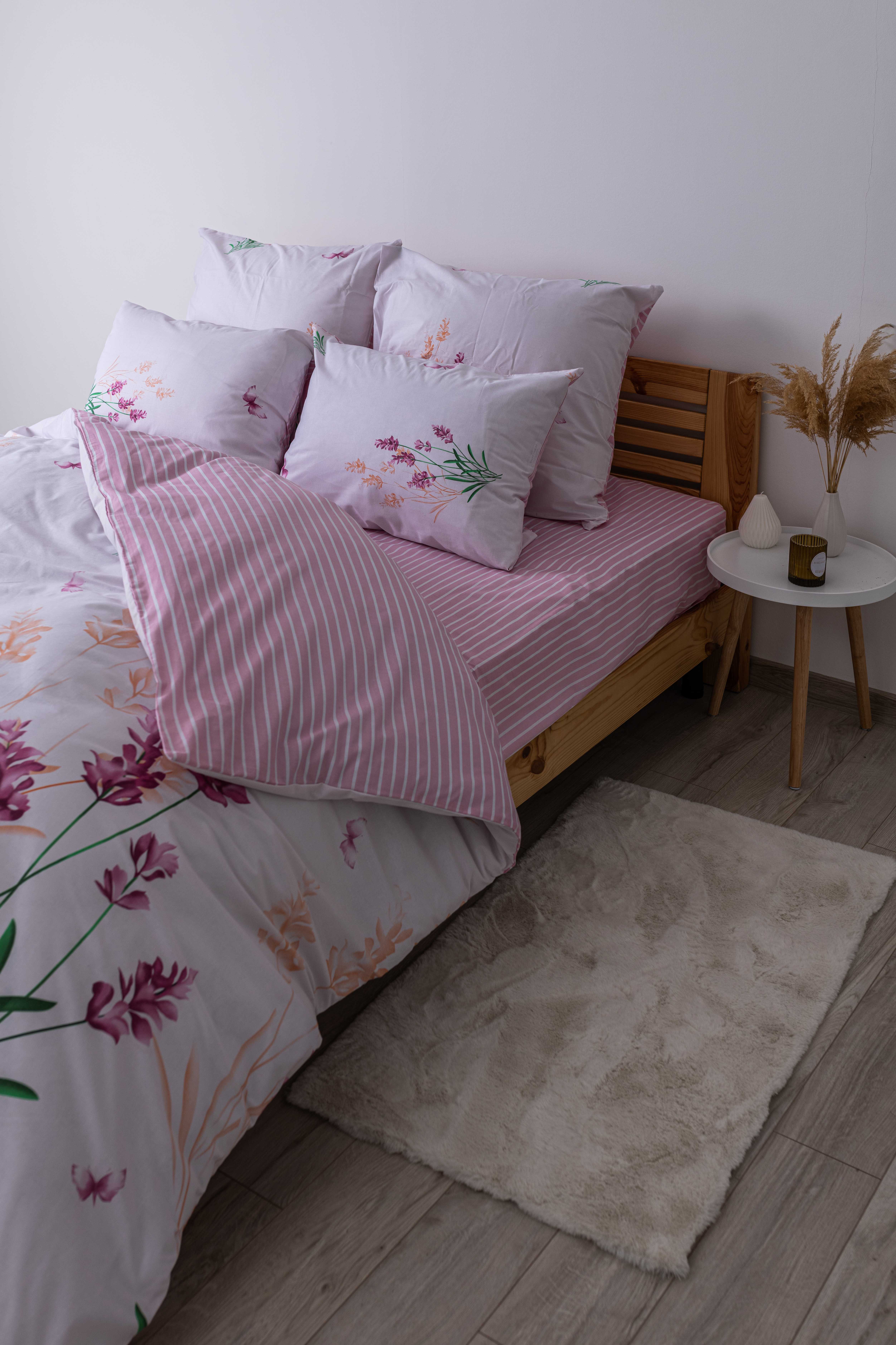 Комплект постельного белья ТЕП Soft dreams 338 Aurora семейный розовый с белым (2-03860_25786) - фото 5