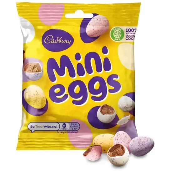 Шоколадное яйцо Cadbury Mini Egg Bag 80 г 25 шт. - фото 2