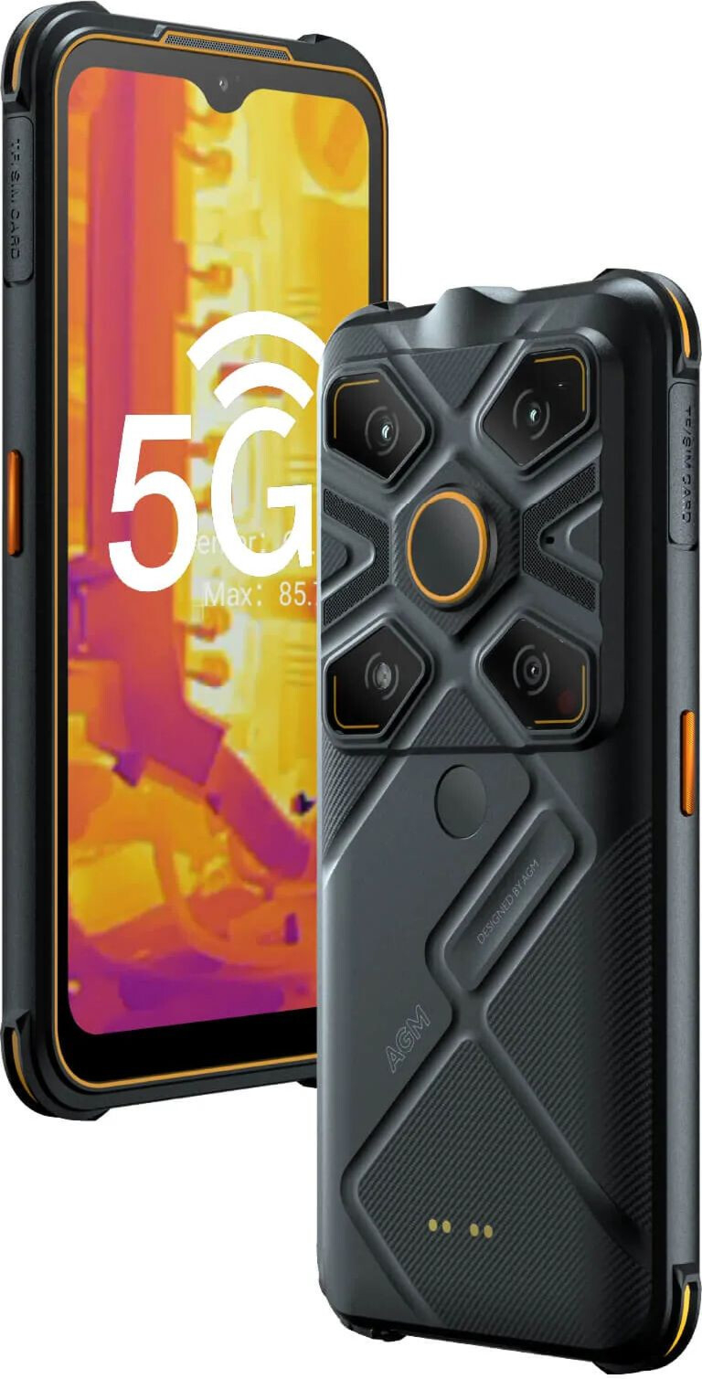 Смартфон AGM Glory G1S 8/128Gb Black-Orange Night Vision (Global) - фото 2