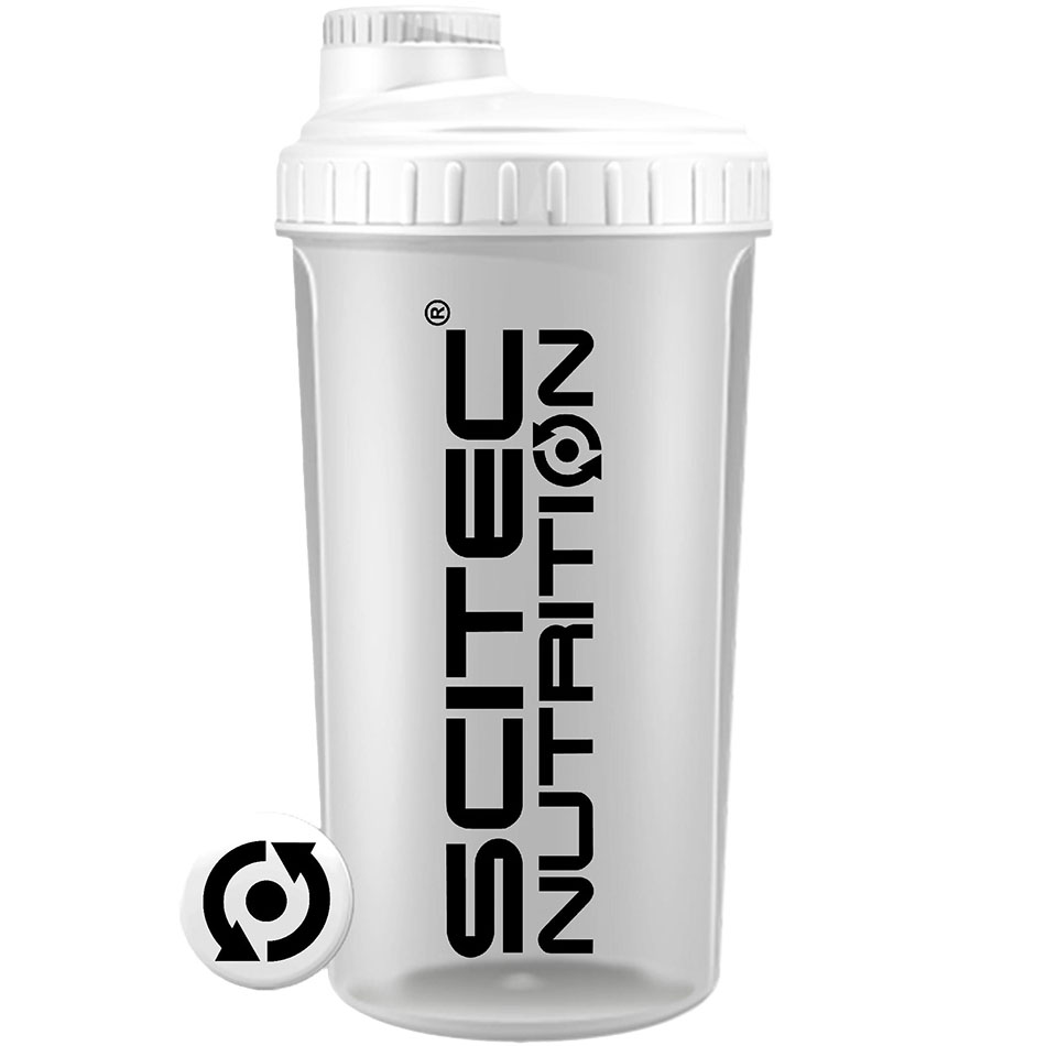 Шейкер Scitec Nutrition Shaker New opaque white lid white 700 мл (94080010100) - фото 1