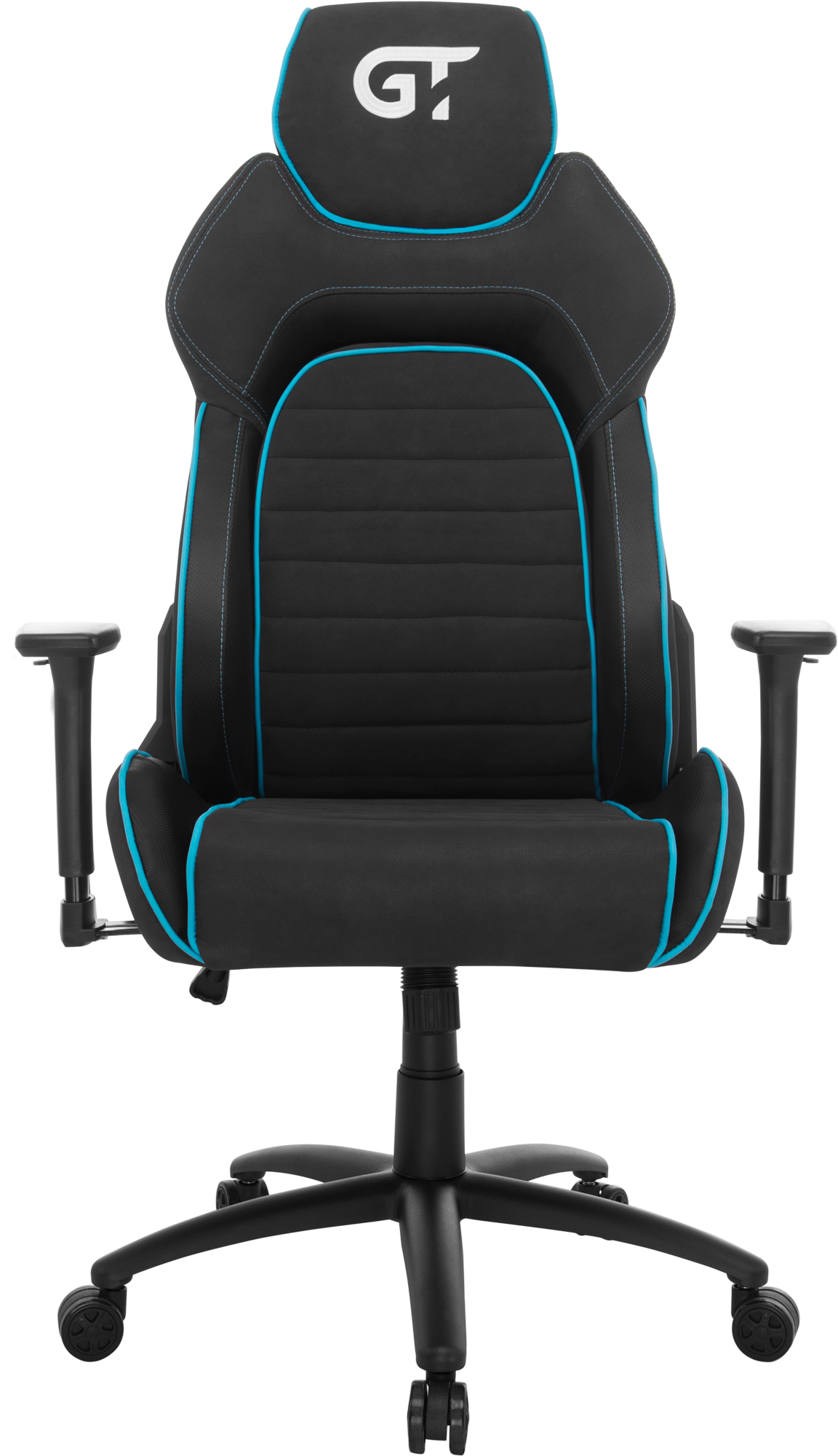 Геймерское кресло GT Racer черное с синим (X-2569 Black/Blue) - фото 2