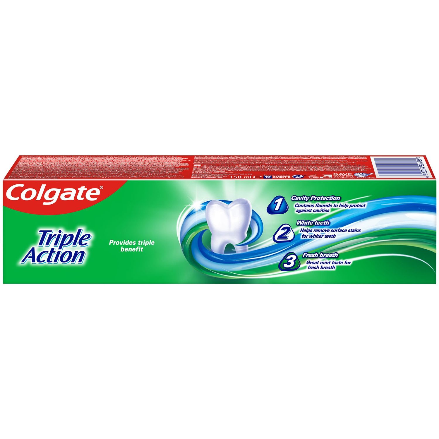 Зубна паста Colgate Colgate Triple Action Original Mint 150 мл - фото 6