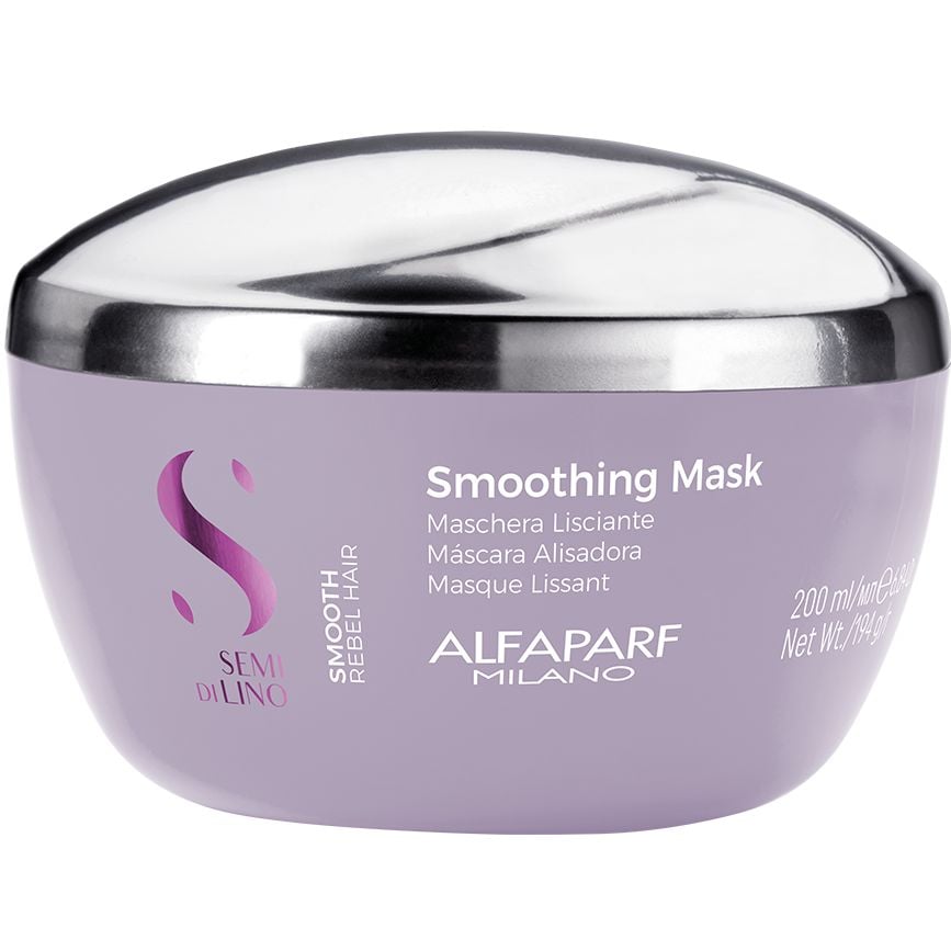 Маска для разглаживания волос Alfaparf Milano Semi Di Lino Smooth Smoothing Mask, 200 мл - фото 1