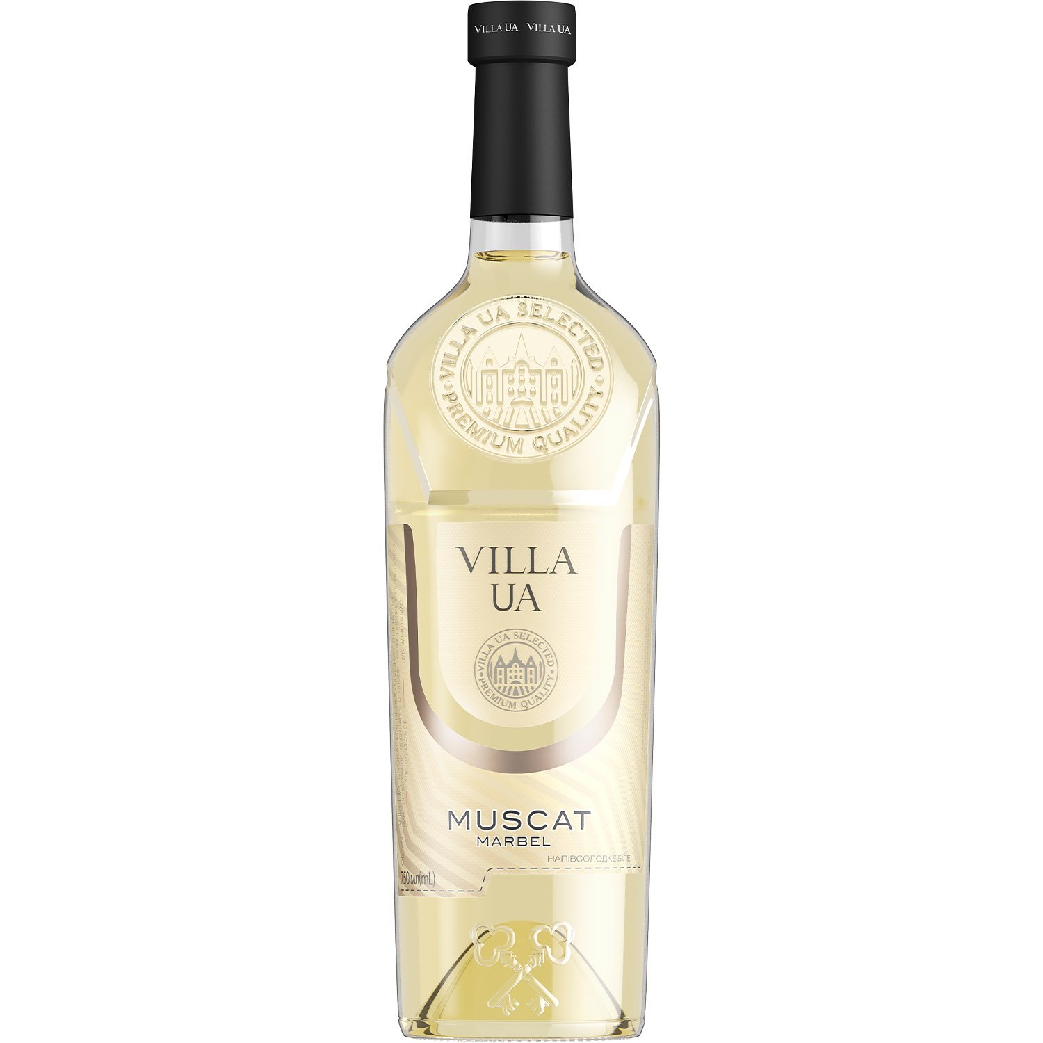 Вино Villa UA Мускат Marbel белое полусладкое 0.75 л - фото 1