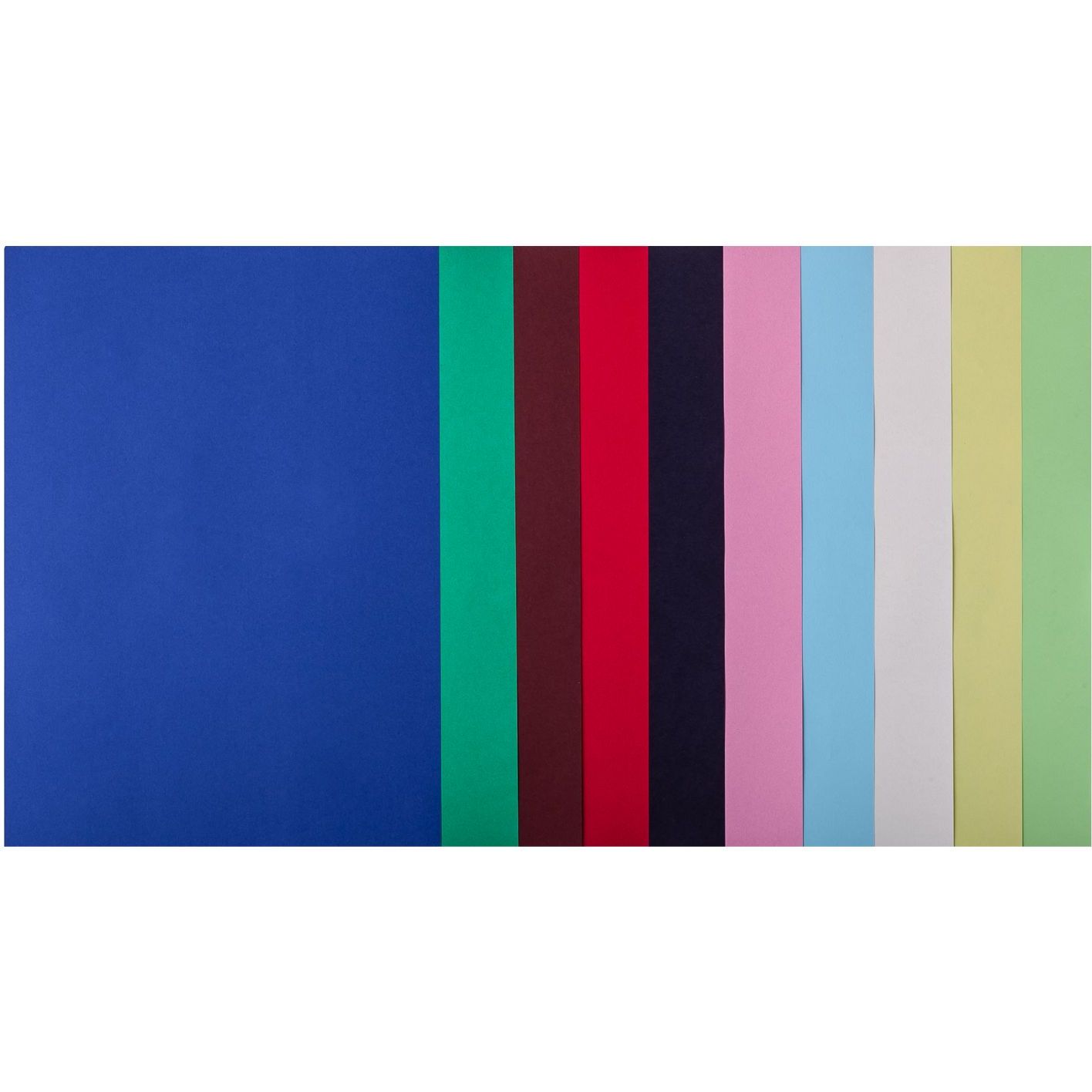 Набор цветной бумаги Buromax Dark+Pastel А4 50 листов 10 цветов (BM.27211150-99) - фото 2
