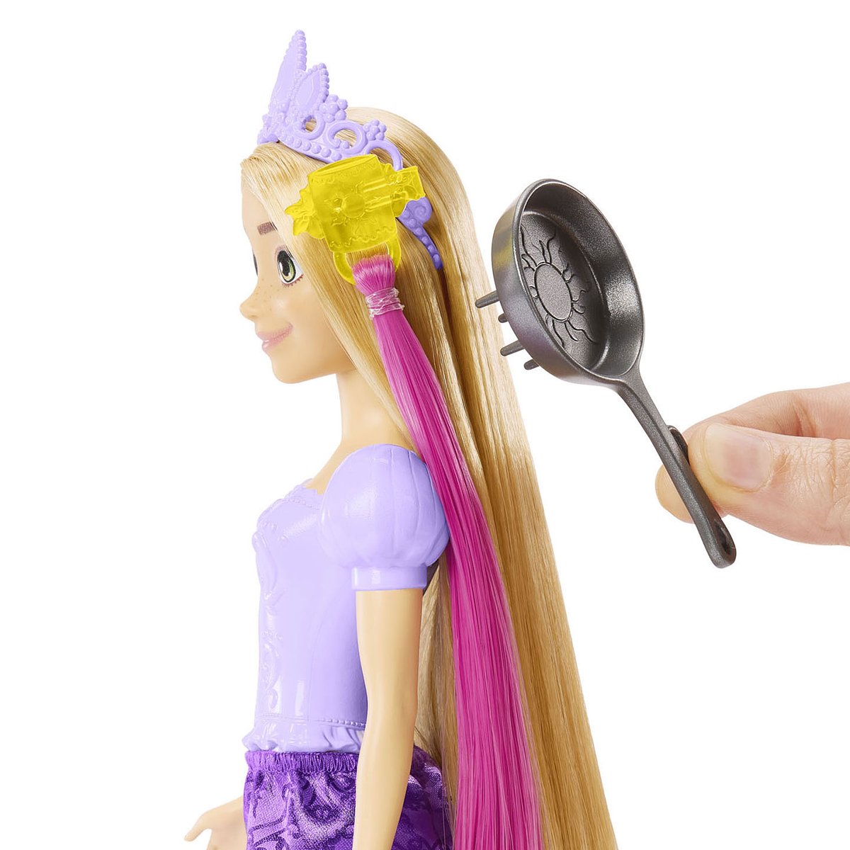 Ігровий набір з лялькою Disney Princess Рапунцель Фантастичні зачіски, 27 см (HLW18) - фото 5