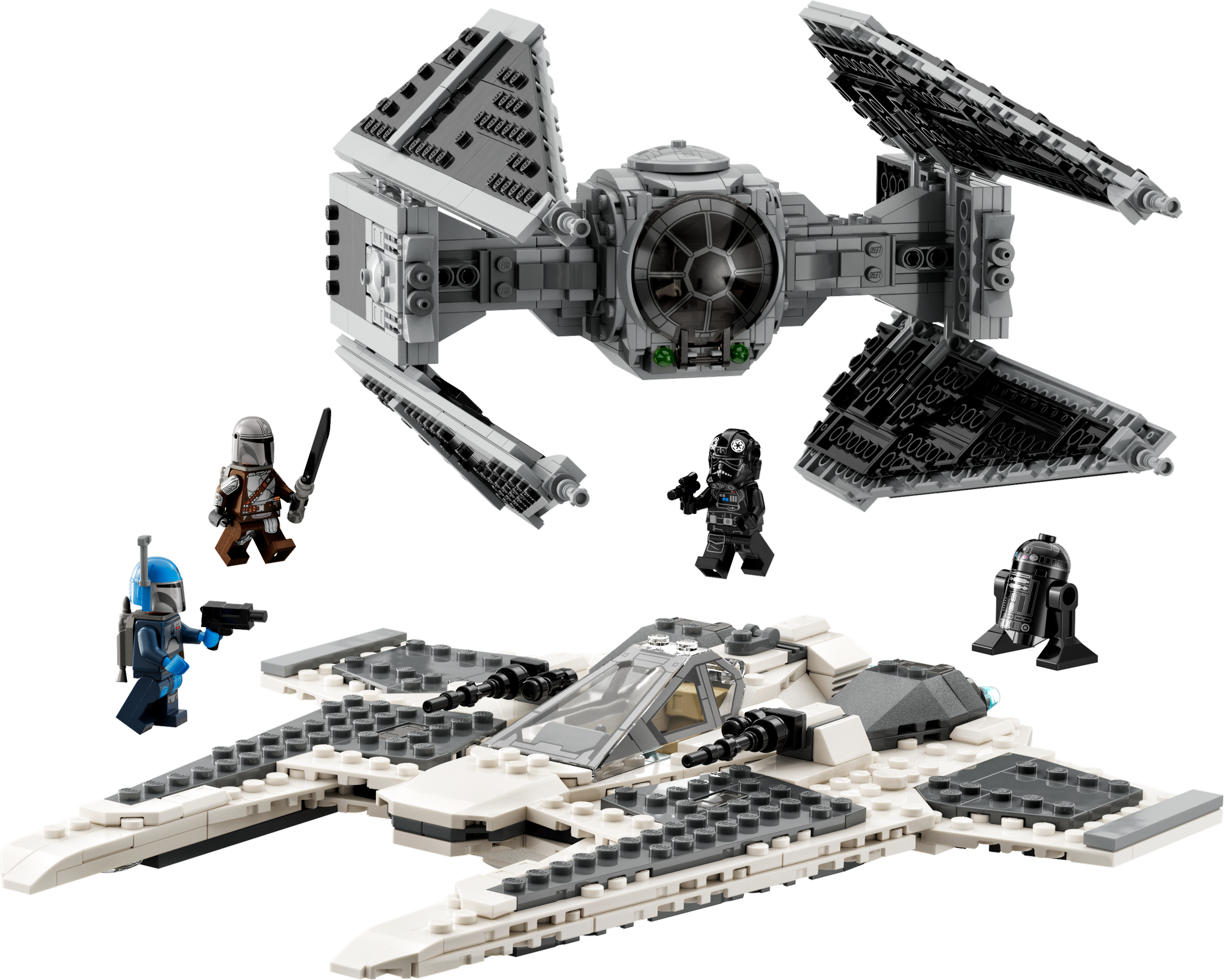 Конструктор LEGO Star Wars Мандалорський винищувач проти перехоплювача TIE, 957 деталей (75348) - фото 2