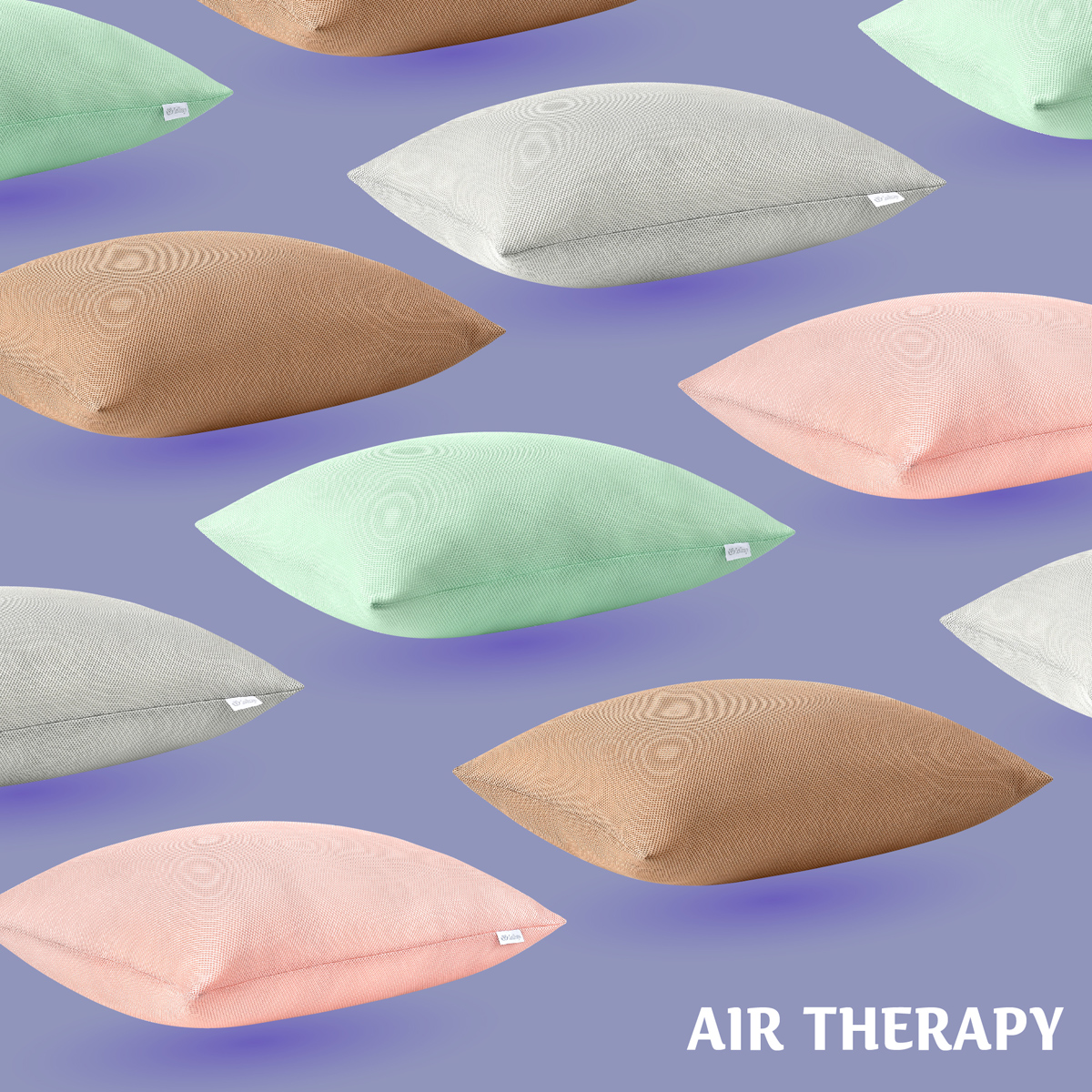Подушка антиалергенна Sei Design Air Therapy, 70х50 см, 2 шт., сірий (8-33064 сірий) - фото 7